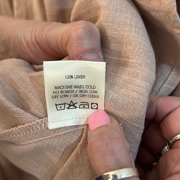 100% linen flowy midi dress size M - Picture 5 of 5